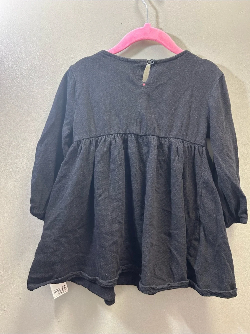 Old Navy Navy Blue Girls' Embroidered Long-Sleeve Tunic